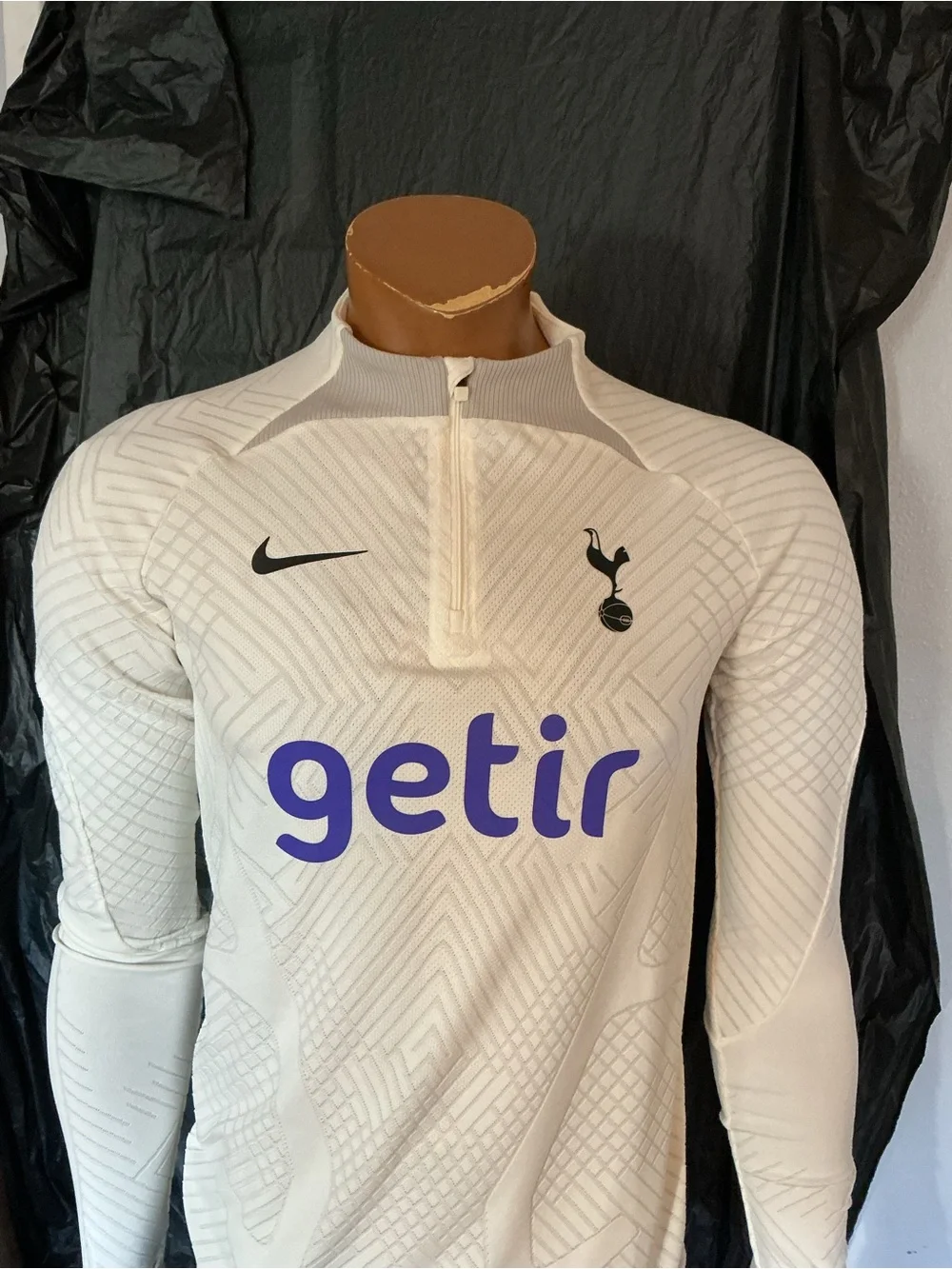 Nike ADV Elite Tottenham Hotspur FC Football Club Soccer 1/4 Zip Knit Pullover